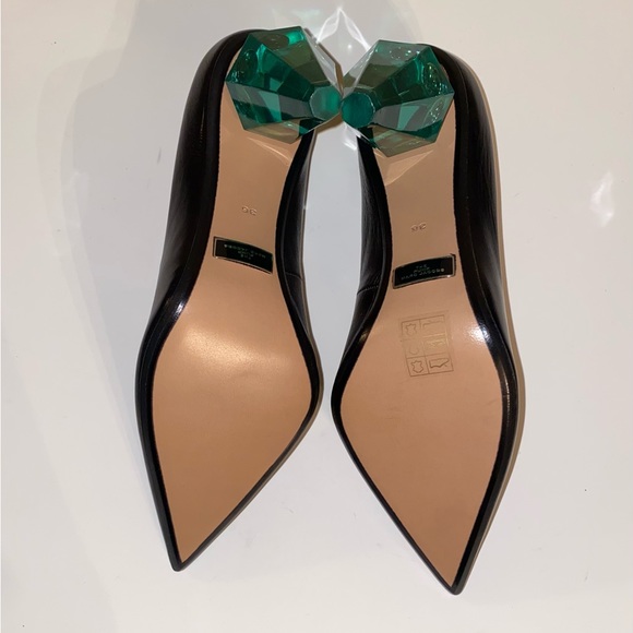 New Marc Jacobs jeweled emerald green “The Pump” diamond shaped heels - Picture 7 of 10